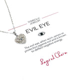 Heart Flair Evil Eye Necklace