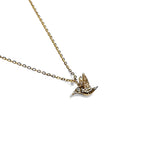 Textured Hummingbird Necklace