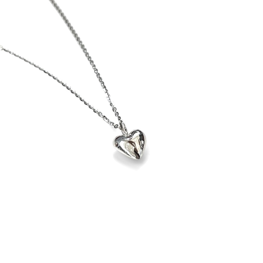 Small Puff Heart Necklace