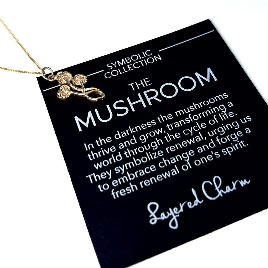 Three Mushroom Necklace