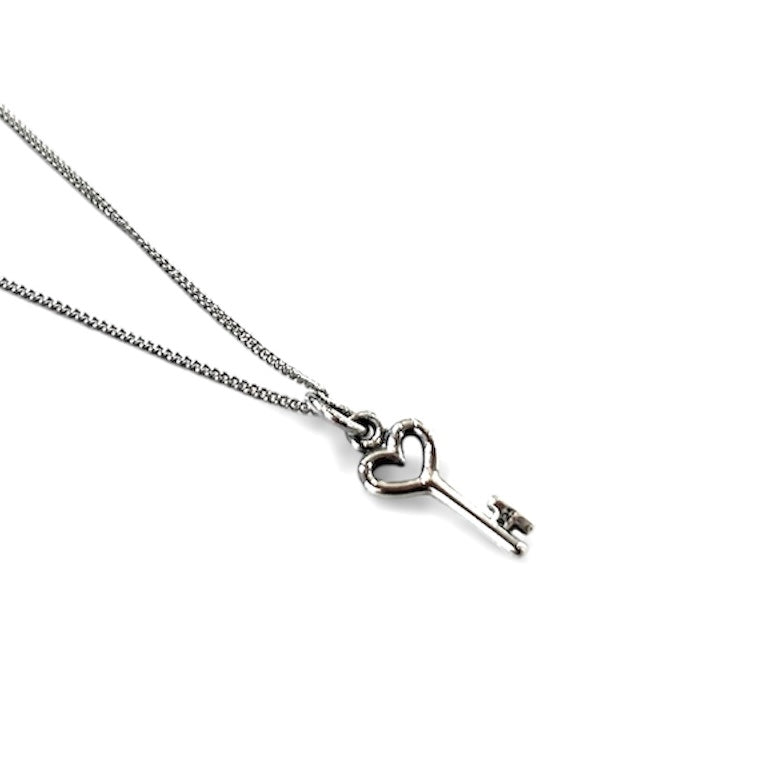 Small Heart Key Necklace