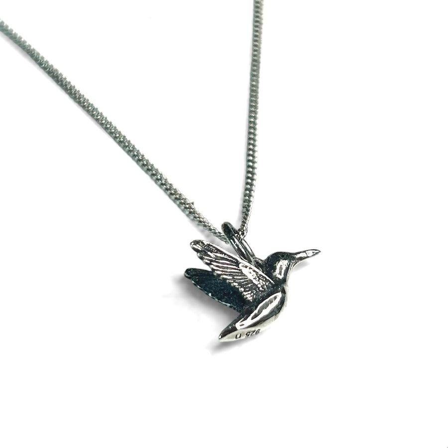 Textured Hummingbird Necklace