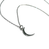 Thin Smooth Moon Necklace