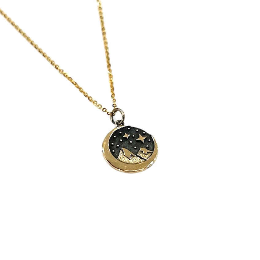 Snow Cap Mountain Necklace