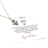 Diamond Shape Bee Necklace