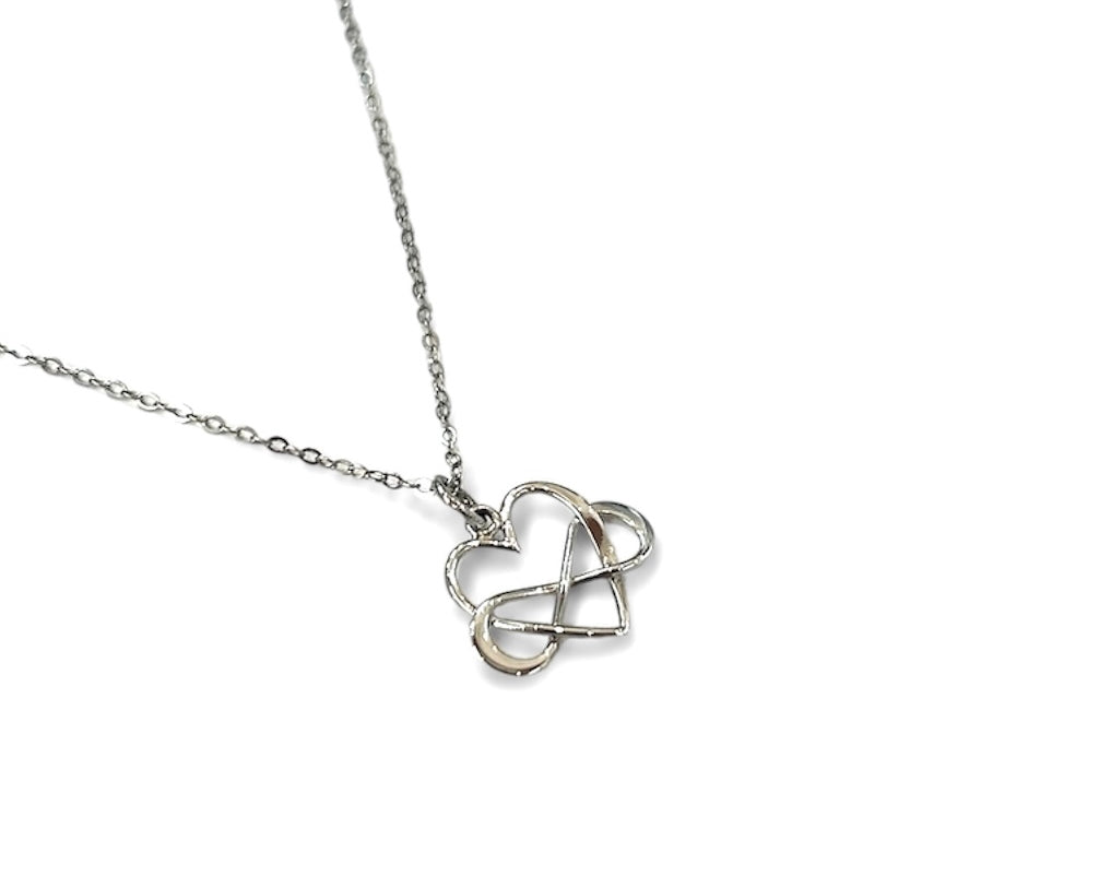 Infinity and Heart Necklace