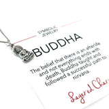 Small Buddha on Lotus Blossom Necklace