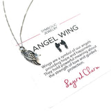 Two Angel Wings Necklace