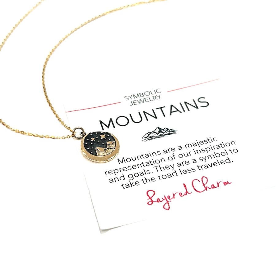 Snow Cap Mountain Necklace