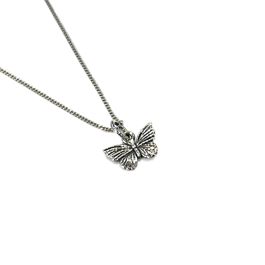 Textured Butterfly Necklace