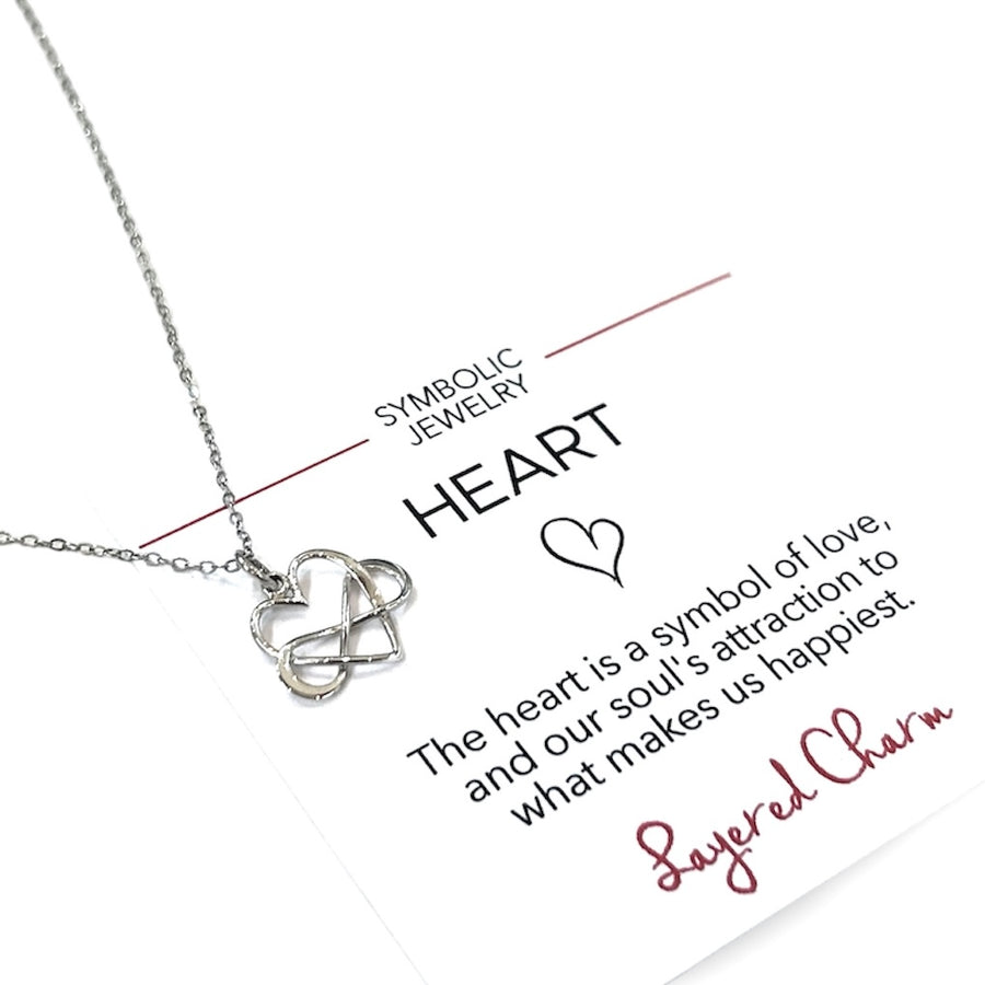 Infinity and Heart Necklace