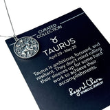 Taurus Double-Sided Coin Zodiac Necklace
