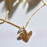 14KT Plated Bee Necklace