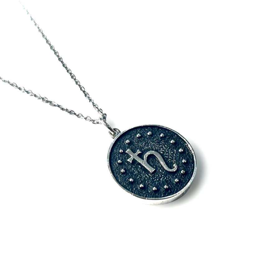 Capricorn Double-Sided Coin Zodiac Necklace