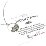 Round Tree and Mountain Necklace