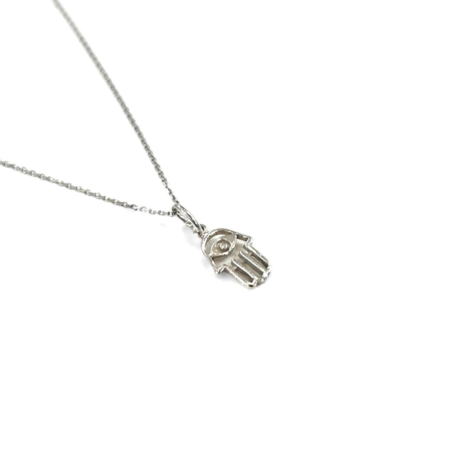 Small Hamsa with Eye Centre Necklace