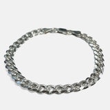 Silver Diamond Cut Curb Chain 6.8mm