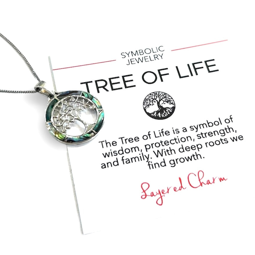 Border Shell Tree of Life Necklace