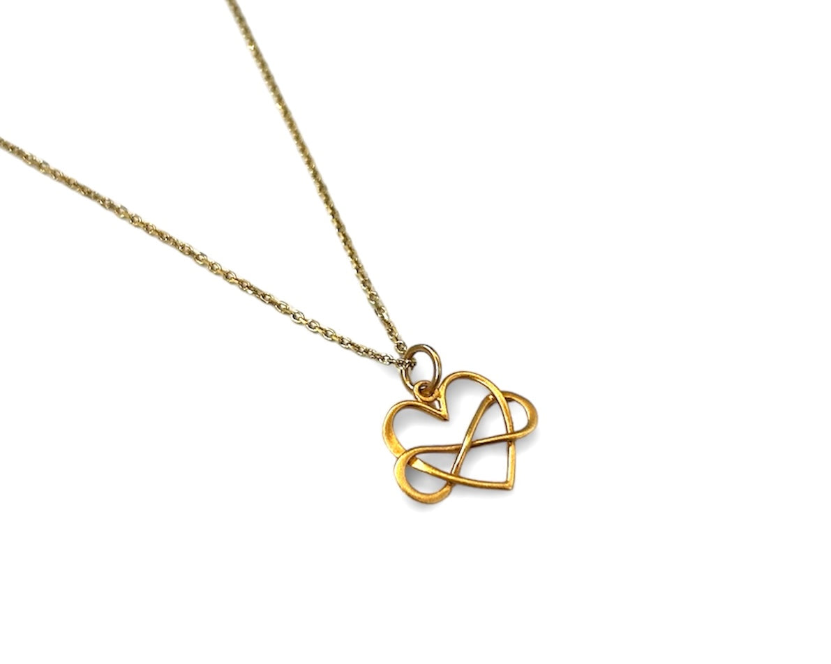 Infinity and Heart Necklace