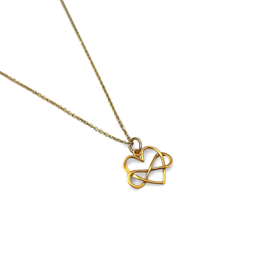 Infinity and Heart Necklace