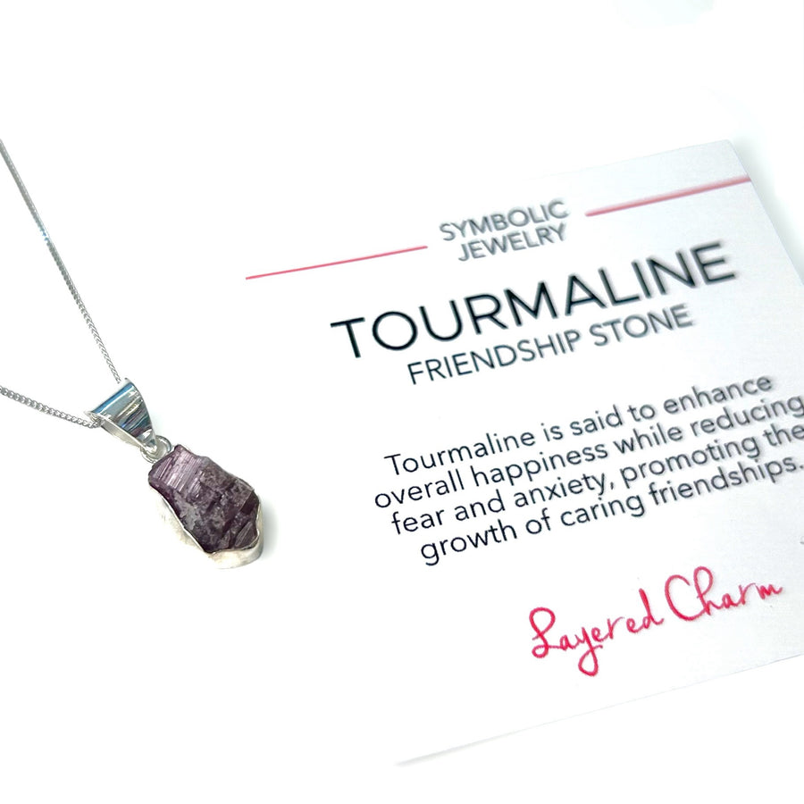 Free-Form Pink Tourmaline Necklace