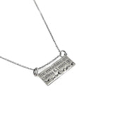 "The Mountains are Calling" Rectangle Necklace