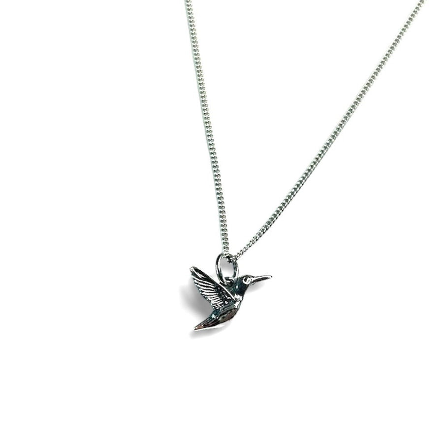 Textured Hummingbird Necklace