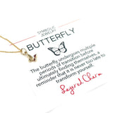 14KT Gold Plated Tiny Butterfly Necklace