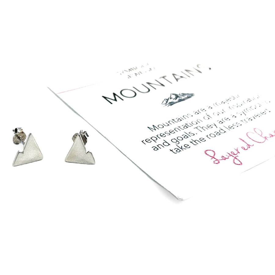 Silhouette Mountain Earring Studs