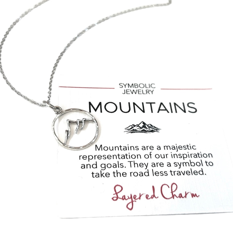 Outline Thin Mountain Necklace