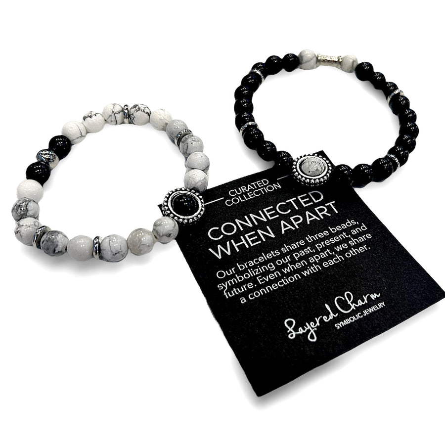 Connected When Apart - Paired Stretch Bracelets