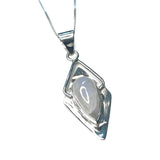 Abstract Diamond Shape Gemstone Necklace