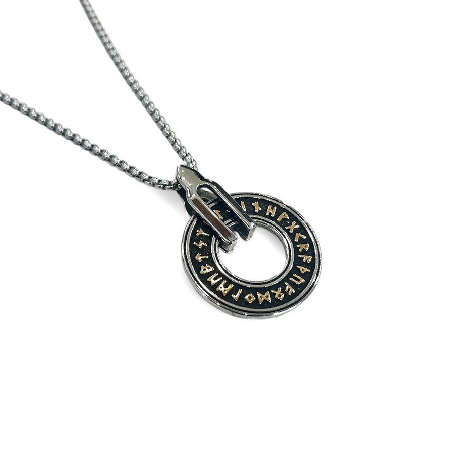 Viking Runes Circle Necklace