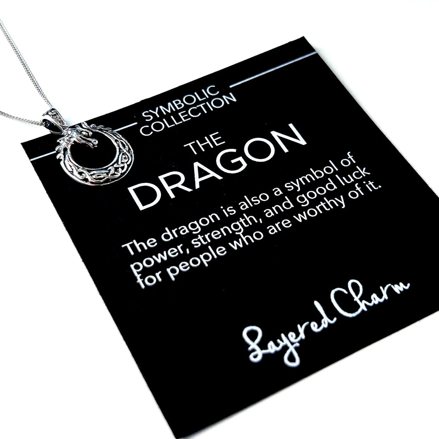 Eternity Circle Dragon Necklace