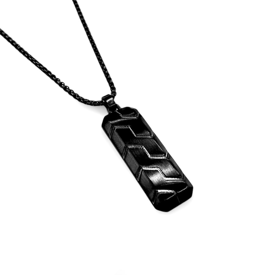 Tire Tread Dogtag Necklace