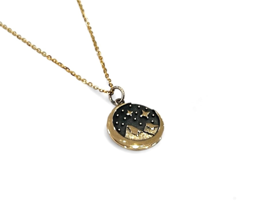 Snow Cap Mountain Necklace