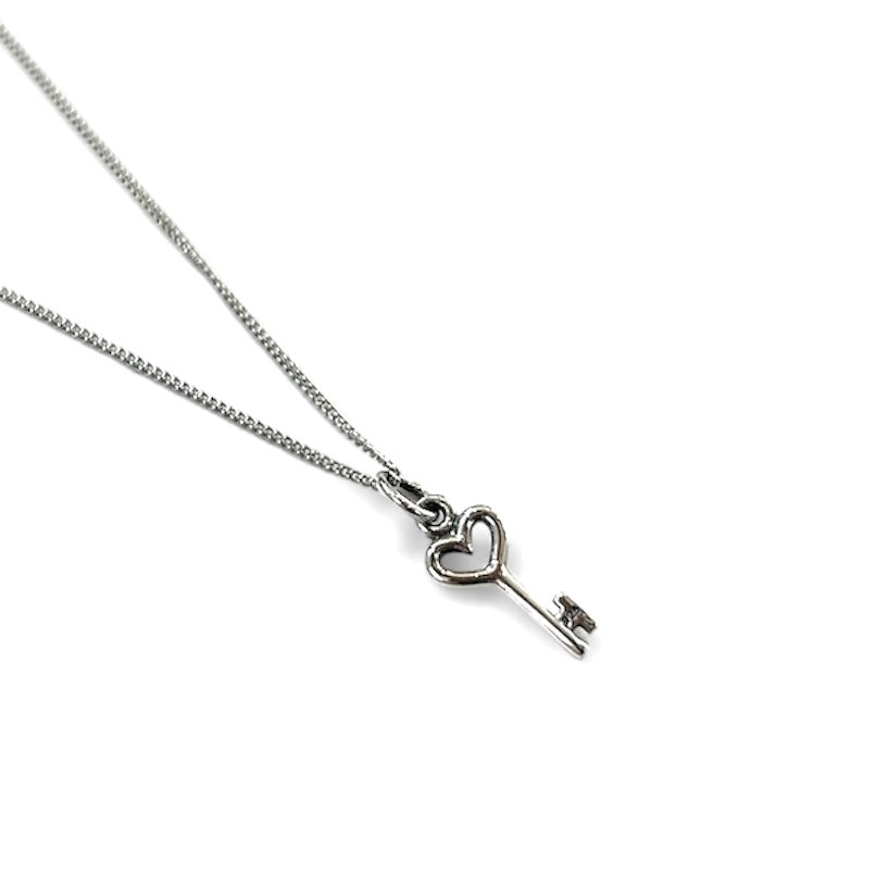 Small Heart Key Necklace