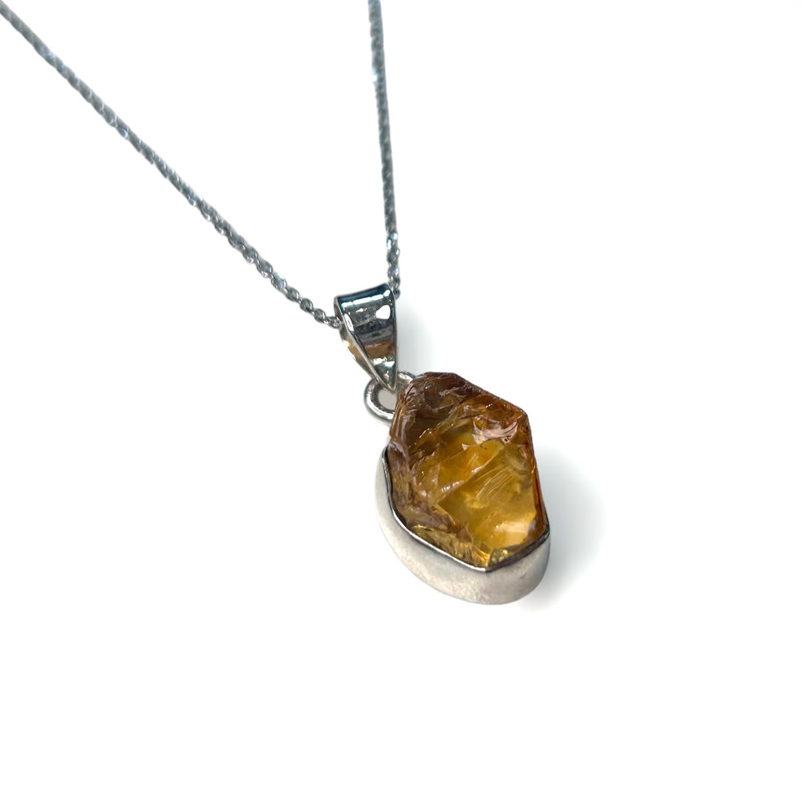 Free Formed Citrine Necklace