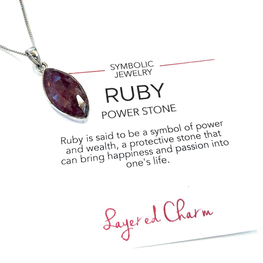 Marquise Ruby Necklace