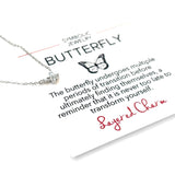 CZ Butterfly Wings Necklace