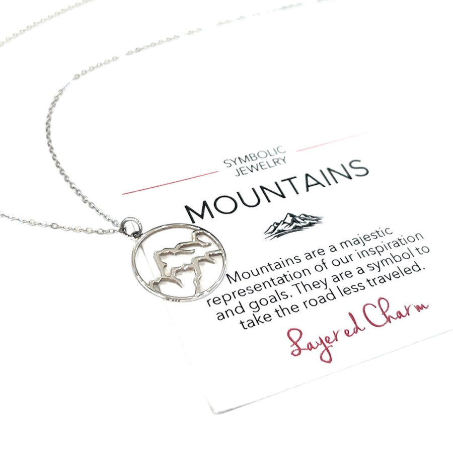 Outlined Rocky Mountain Necklace