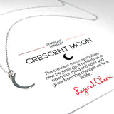 Thin Smooth Moon Necklace