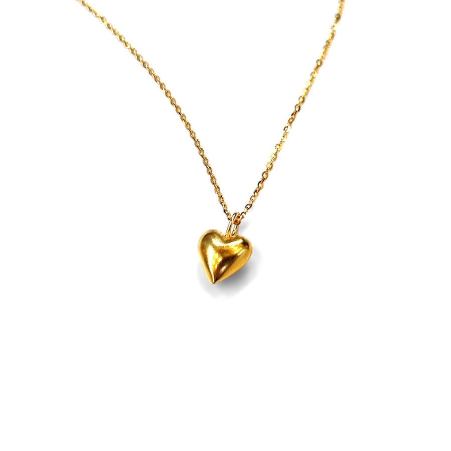 Small Puff Heart Necklace