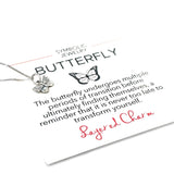 Textured Butterfly Necklace