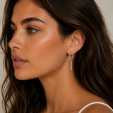 Small Bar Hoop Earrings