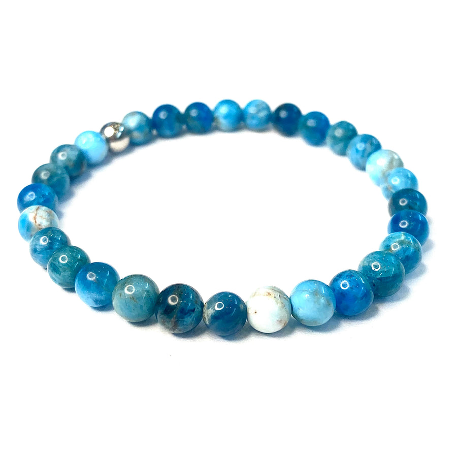 Blue Apatite Stone Bracelet