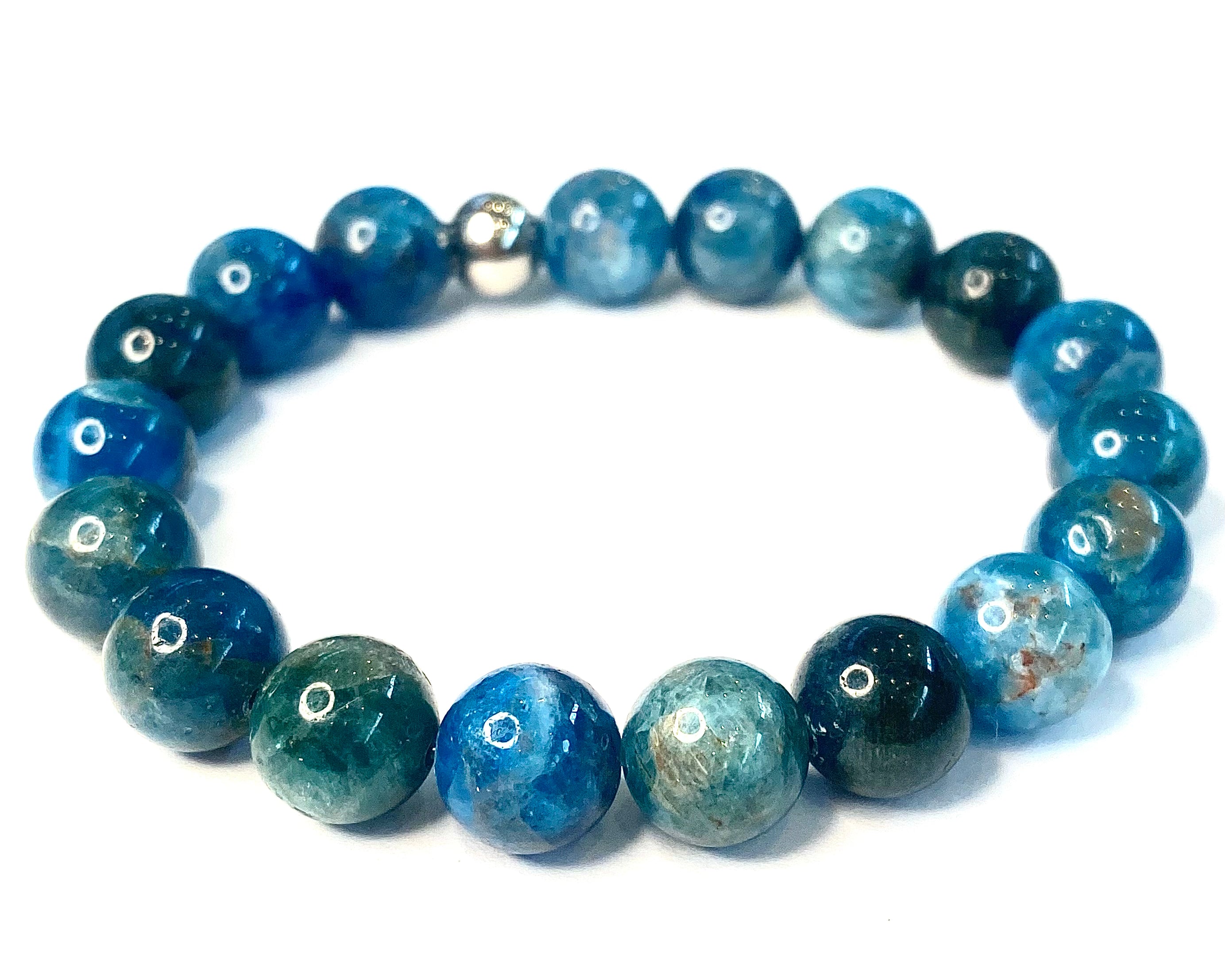 Blue Apatite Stone Bracelet