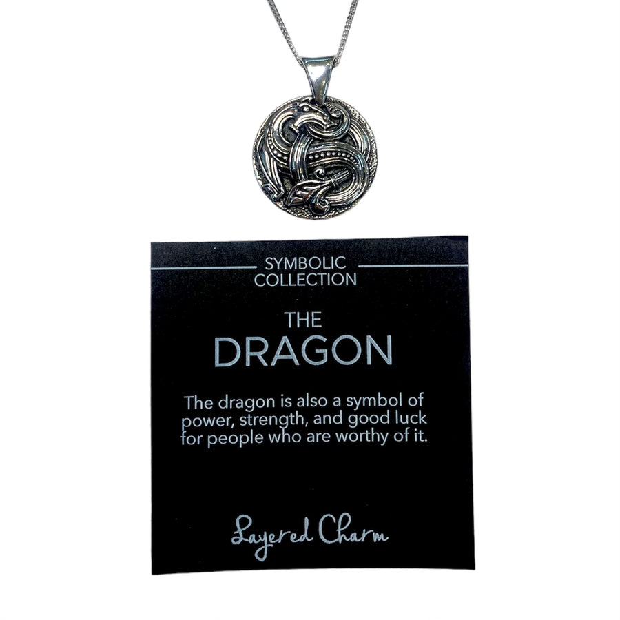 Interwoven Dragon Necklace