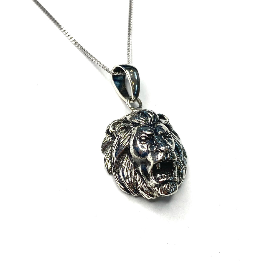 Sterling Silver Lion Necklace