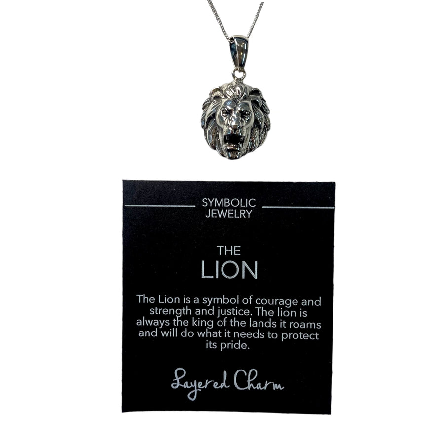 Sterling Silver Lion Necklace